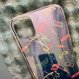 Apple Black Case with Colorful Icon Design